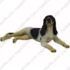 Coonhound, front, dog figurine for memorial urn