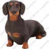 Dachshund, black, front, dog figurine for memorial urn