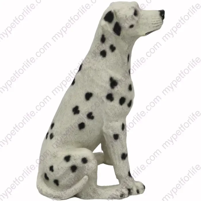 Dalmation, Sitting, side, dog figurine for memorial urn