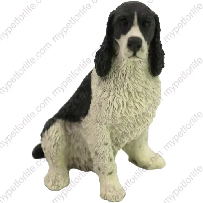 Springer Spaniel, front, dog figurine for memorial urn