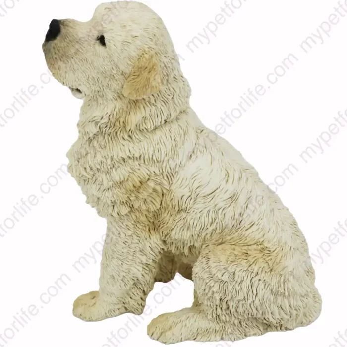 Flanders, side, dog figurine for memorial urn