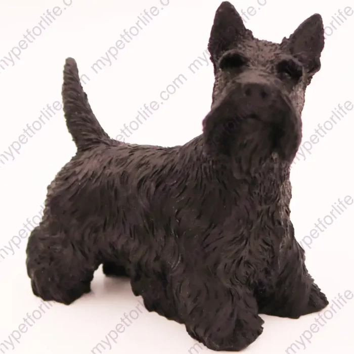 Standing Scottish Terrier dog figurine for memorial urn