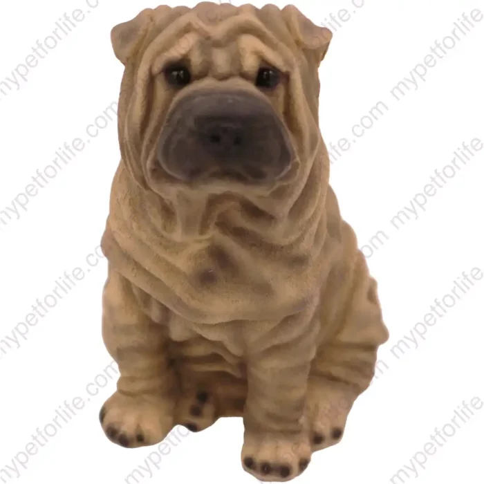 Shar Peis dog figurine for memorial urn