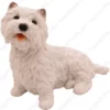 White West Highland Terrier Westie dog figurine for memorial urn