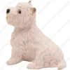 White West Highland Terrier Westie dog figurine for memorial urn, side