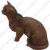 Burmese Himalayan cat figurine for memorial urn, side