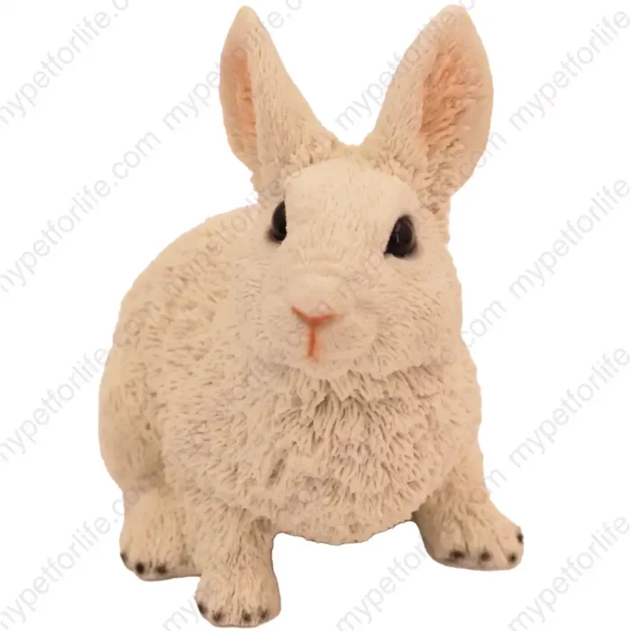 White Rabbit figurine for memorial urn, front