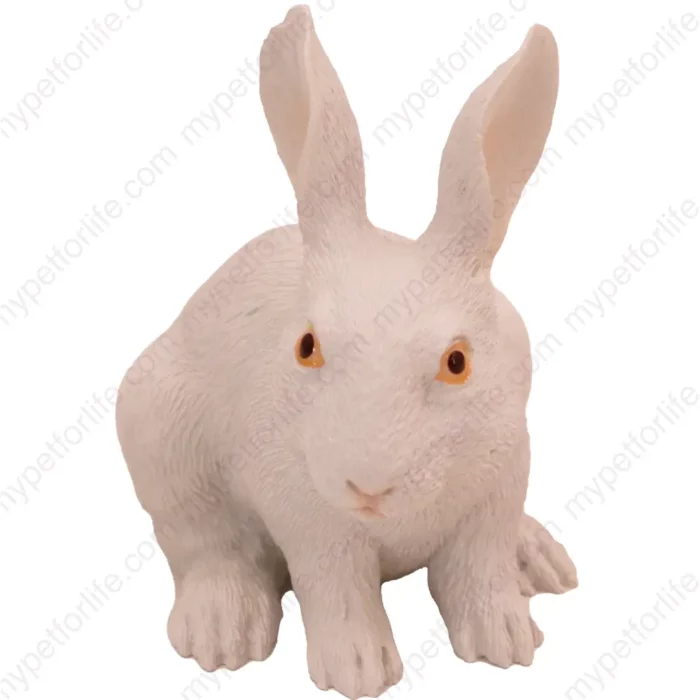 White Rabbit figurine for memorial urn, front