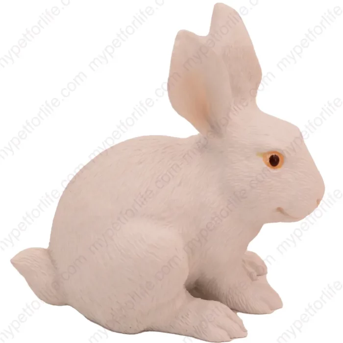 White Rabbit figurine for memorial urn, side