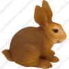 Brown Rabbit figurine for memorial urn, side