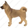 Fawn Akita dog figurine for memorial urn, side