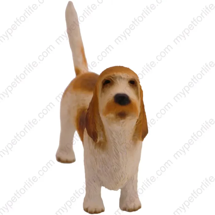 Basset Griffon Vendéen Dog figurine for memorial urn, front