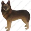 Belgian Tervuren Dog figurine for memorial urn, side