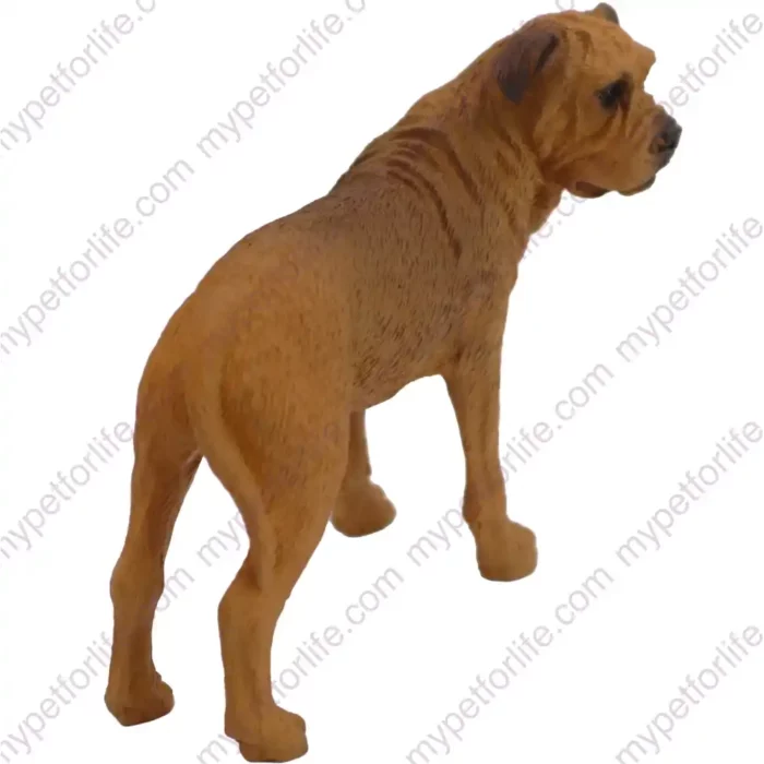 Bull Mastiff Dog figurine for memorial urn, side