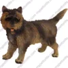 Brindle Cairn Terrier Dog figurine for memorial urn, front