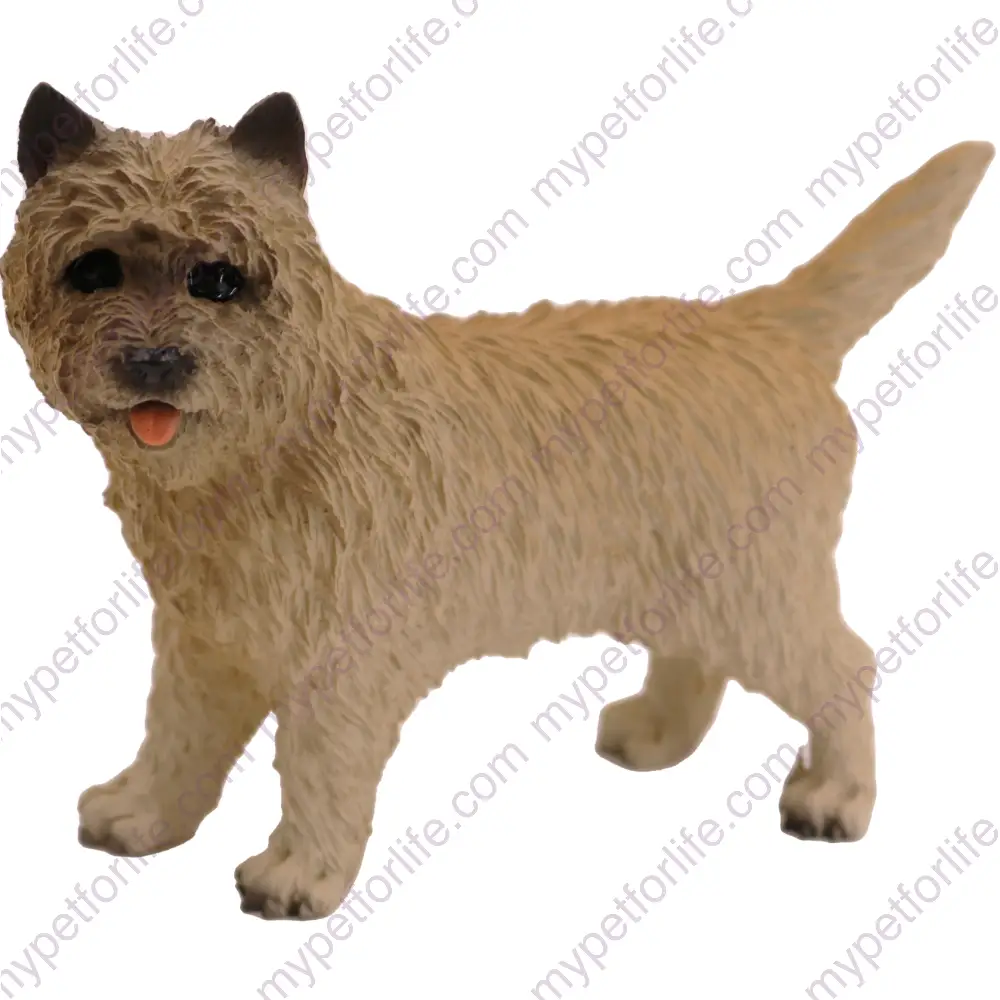 Cairn Terrier Dog figurine for memorial urn, front