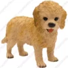 Blond Cockapoo dog figurine for memorial urn, front