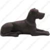 Laying Black Ears Down Great Dane dog figurine for memorial urn, side