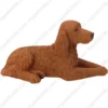 Laying Irish Setter dog figurine for memorial urn, side