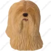 Lhasa Apso dog figurine for memorial urn, front