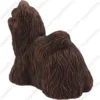 Standing bronze Shih Tzu dog figurine for memorial urn, side