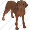 Standing Chesapeake Bay Retriever dog figurine for memorial urn, front