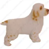 Clumber Spaniel dog figurine for memorial urn, side