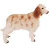 Orange Belton English Setter dog figurine for memorial urn, side