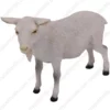 White Goat figurine for memorial urn, front
