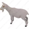 White Goat figurine for memorial urn, side