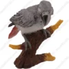 African Gray Parrot figurine for memorial urn, front