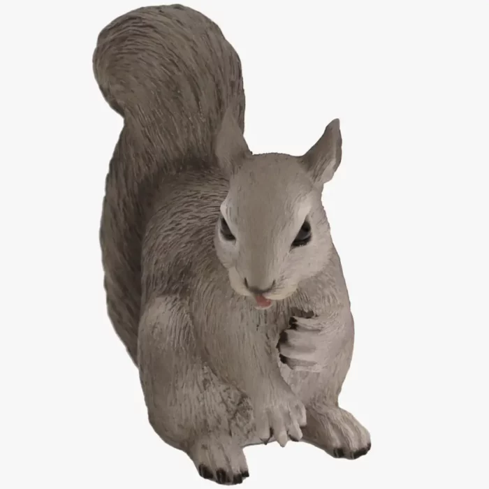 Gray squirrel pet cremation figurine