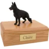 Dog, German Shepherd, Black - Figurine Cremation Urn