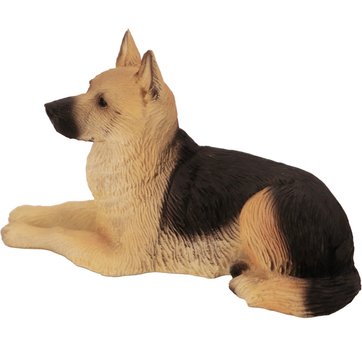 German Shepherd dog figurine for cremation urn, side view