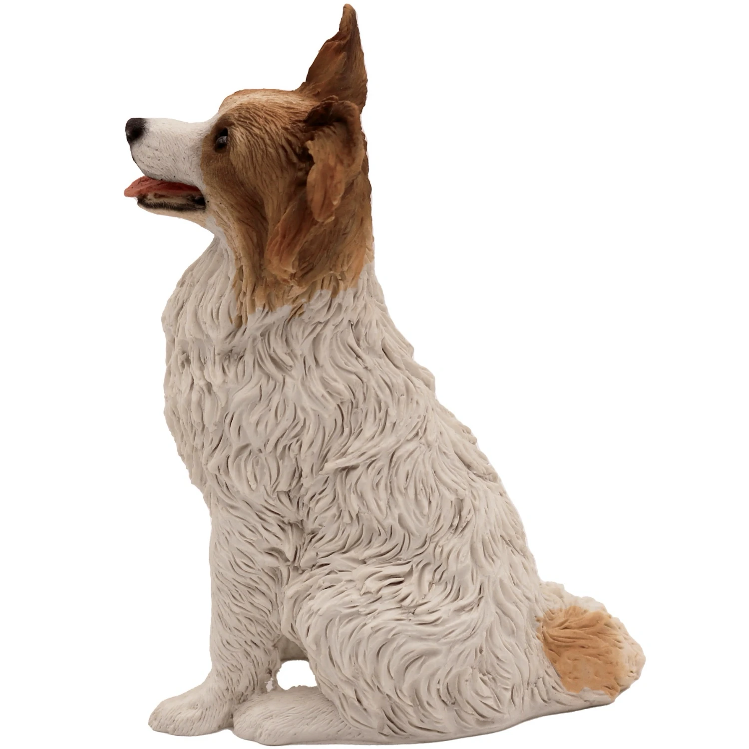 Papillon side view dog figurine for cremation urn