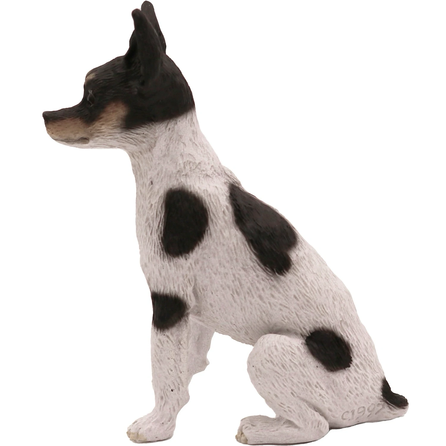 Rat Terrier side view dog figurine for cremation urn