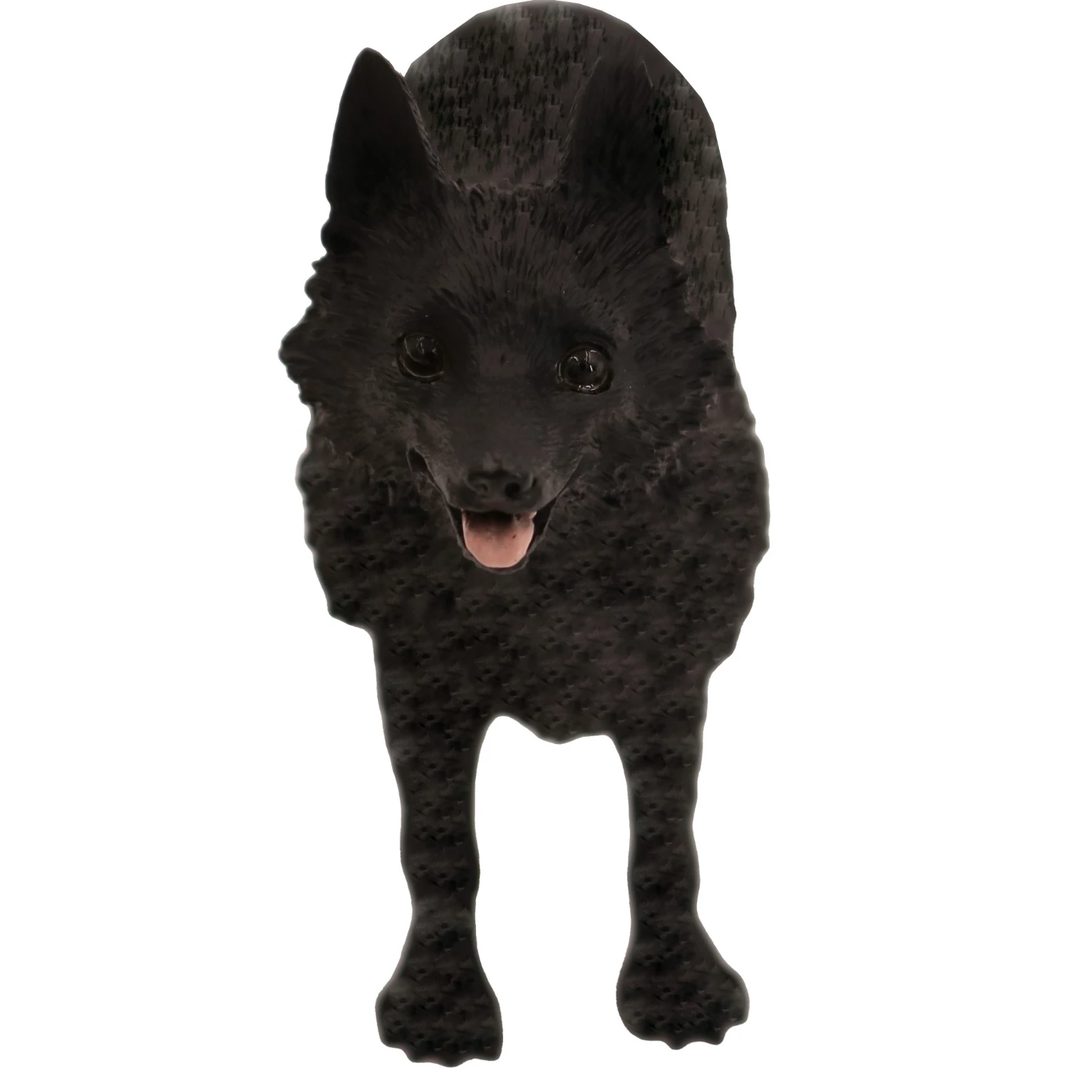 Schipperke front view dog figurine for cremation urn