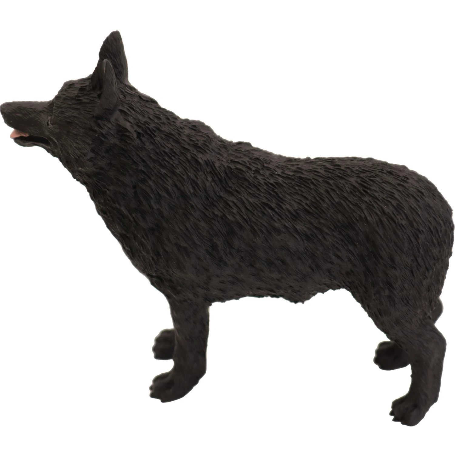 Schipperke side view dog figurine for cremation urn